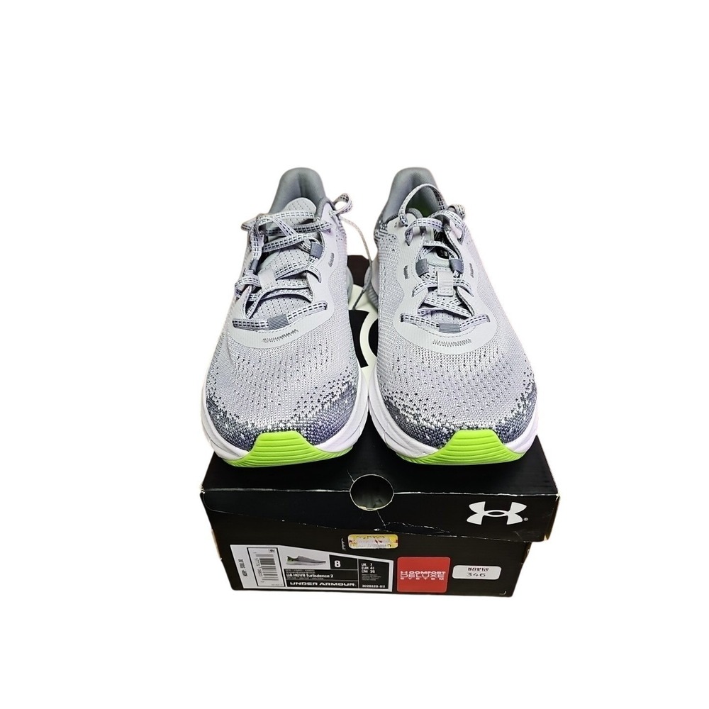 Under Armour UA HOVR™ Turbulence 2‎ Men's Running Shoes Grey Size 8 NEW $100